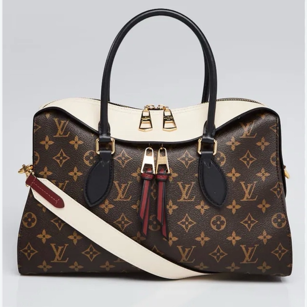 LOUIS VUITTON Monogram Canvas And Tricolor Leather Tuileries NM Bag
